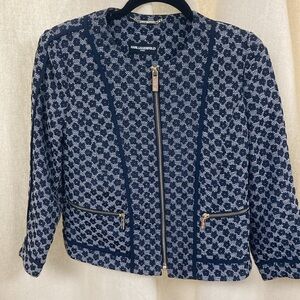 Karl Lagerfeld Classic Brocade Jacket Blazer